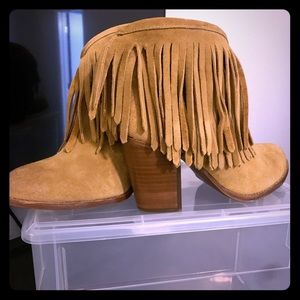 Frye suede bootie boots